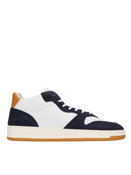 Sneakers in pelle e camoscio D.A.T.E. | COURT 2.0 MID COLOREDBIANCO-CUOIO
